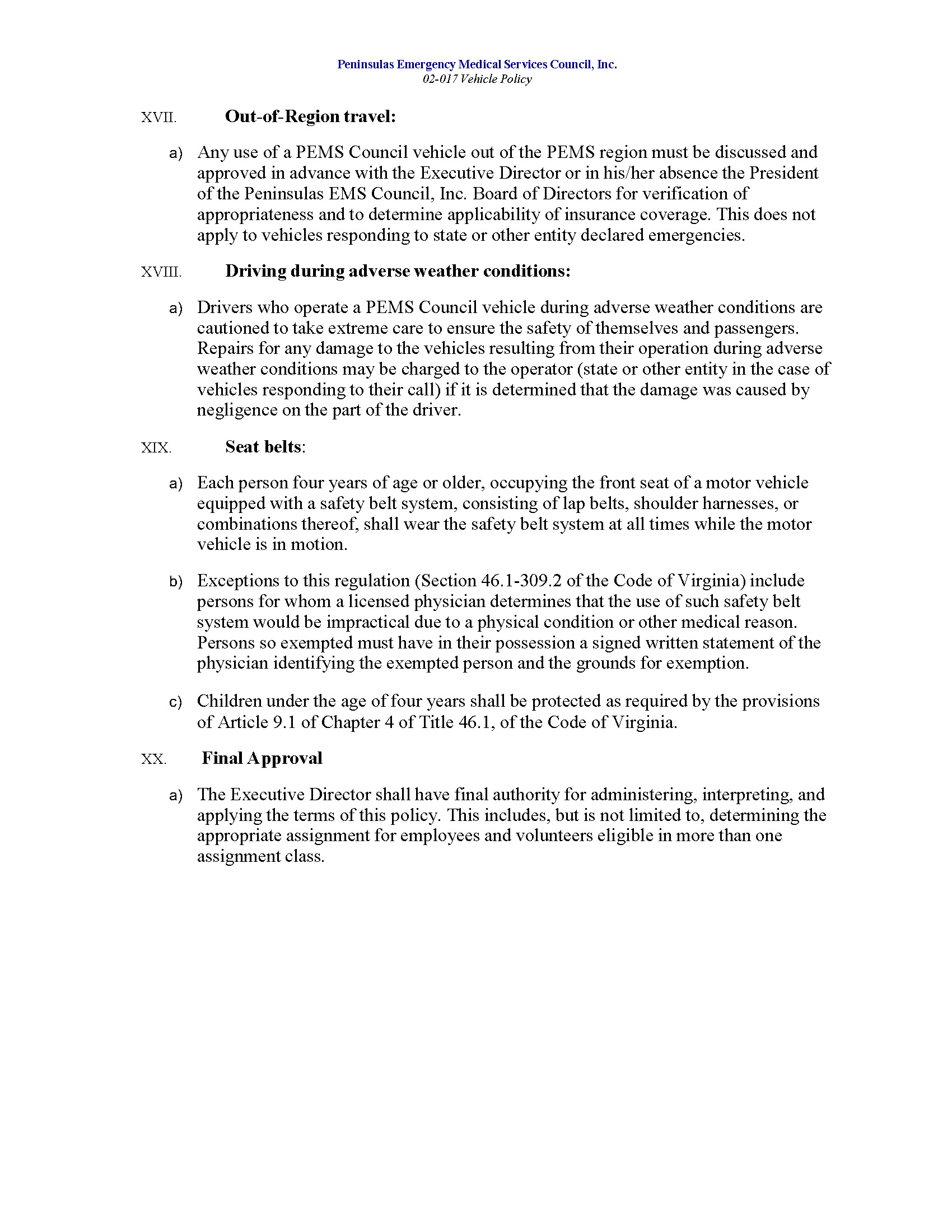 02 017 Vehicle Policy 12 18 Page 6