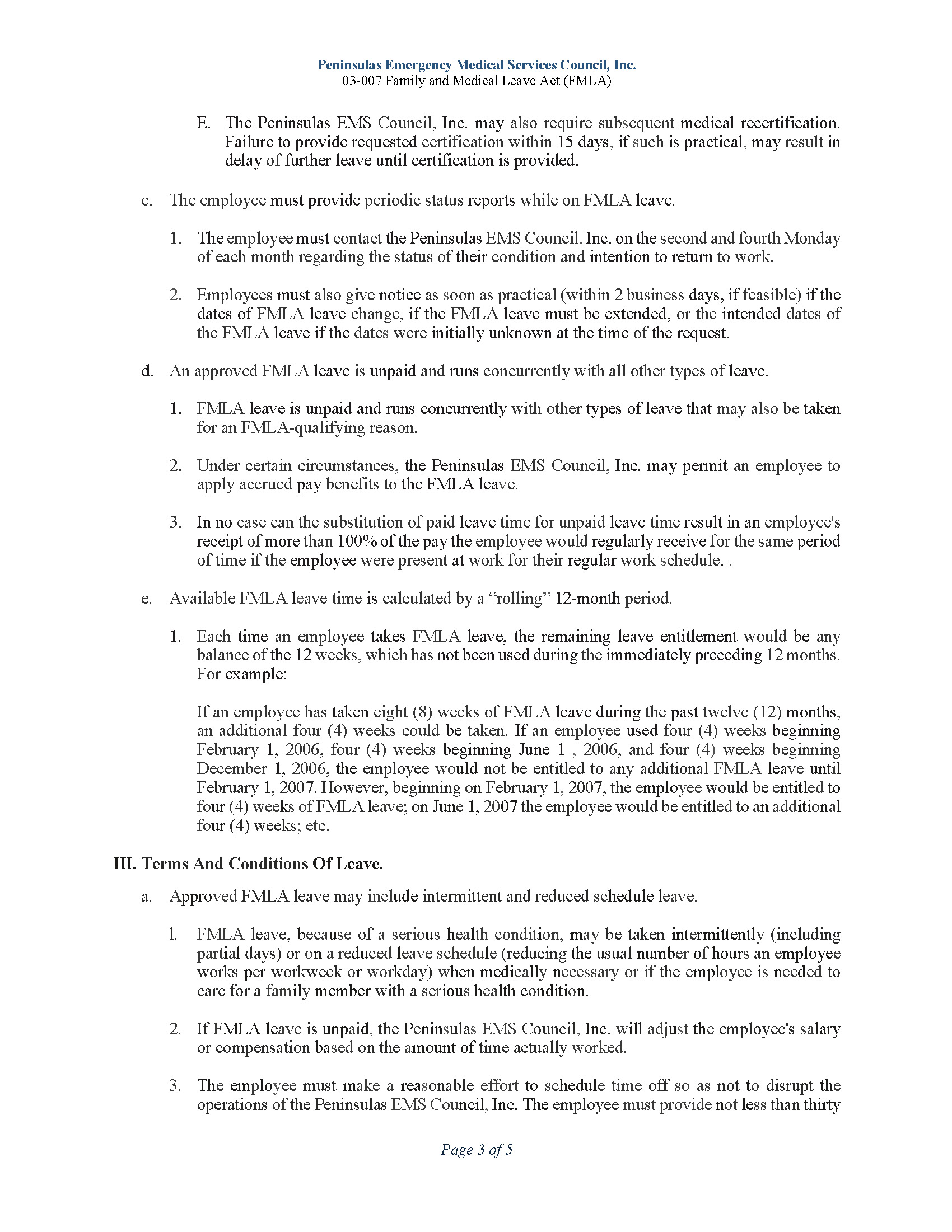 03 007 Family Medical Leave Act FMLA 12 18 Page 3