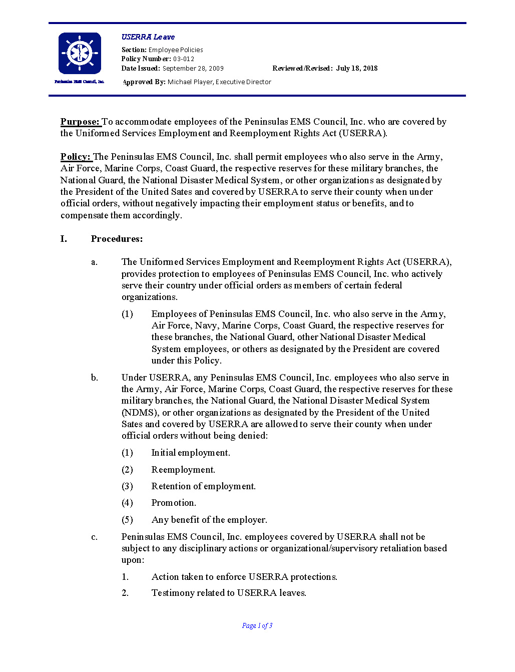 03 012 USERRA Leave 07.18 Page 1